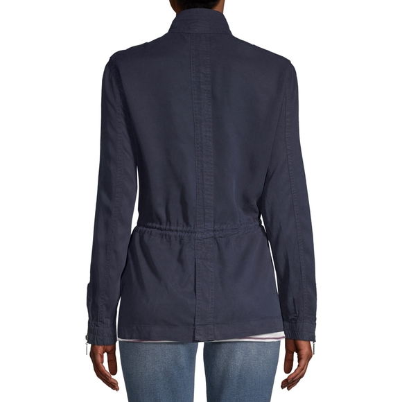 Max Jeans Navy Utility Tencel Jacket Size M - Picture 3 of 8